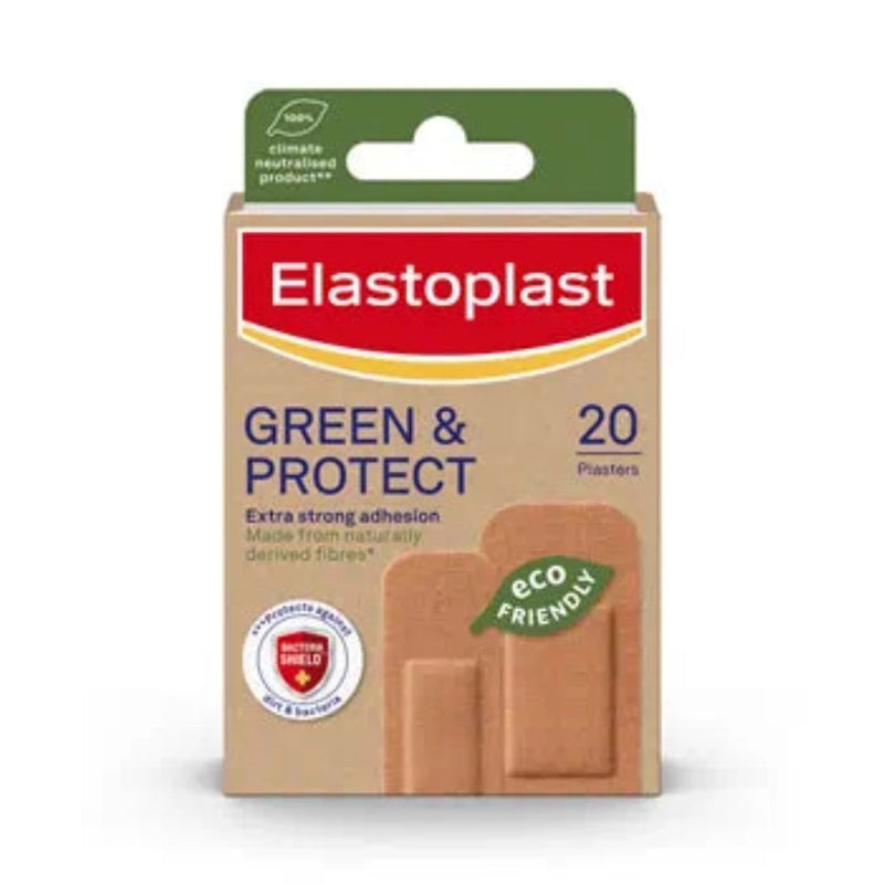 Elastoplast Green & Protect Sustainable Plasters 20s