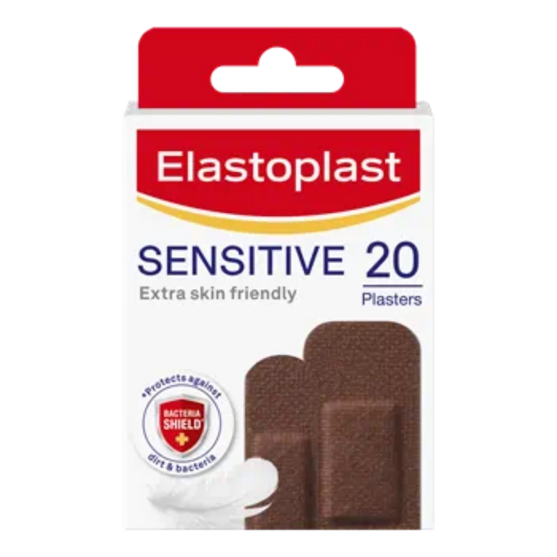 Elastoplast Sensitive Plasters Dark 20s