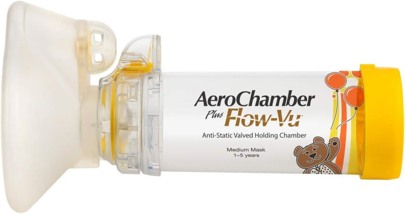 AeroChamber Plus Flow-Vu Spacer Child Medium Yellow