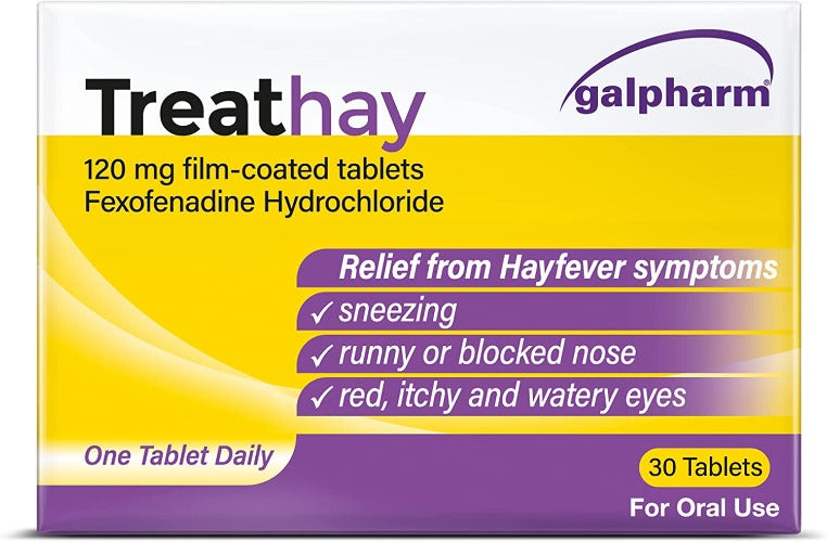 Treathay Allergy Relief Tablets 120MG 30 tablets