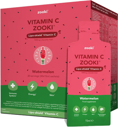 Zooki Vitamin C 1000mg Watermelon 30 Sachets