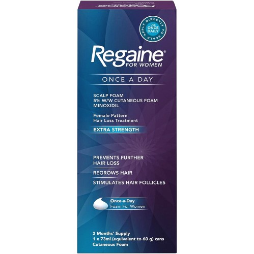 Regaine For Women Extra Strength Scalp Foam 5% W W Cutaneous Foam 73ml