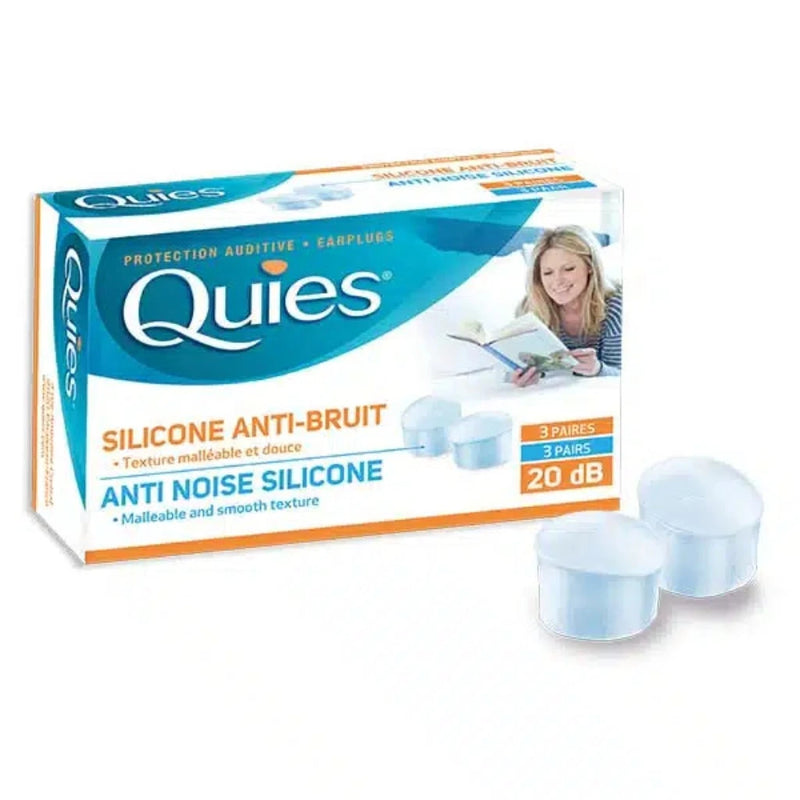 Quies Silicone Noise Protection Ear Plugs 3 Pairs