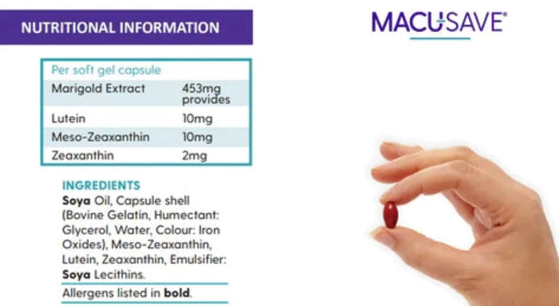 MACU-SAVE  Eye Health Supplements - 90 pack