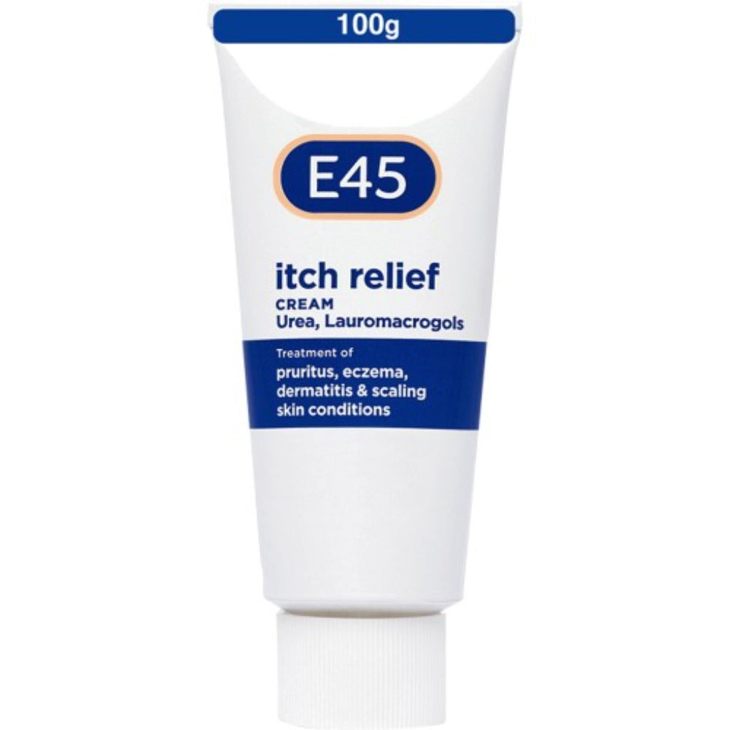 E45 Itch Relief Cream for Itchy Irritated & Eczema Prone Skin 100g
