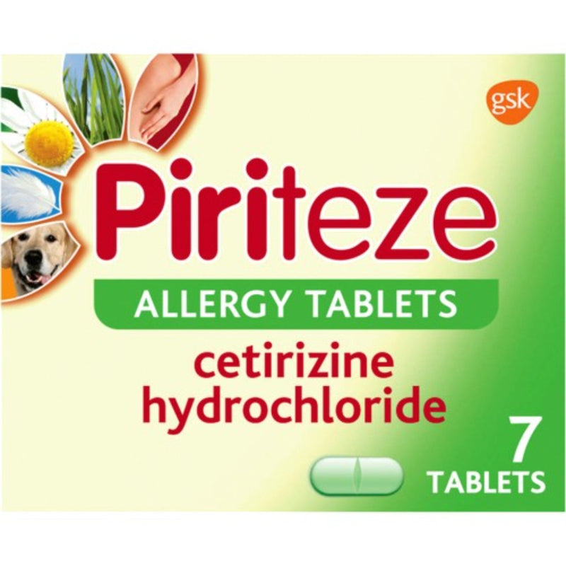 Piriteze Antihistamine Allergy Relief 7 Tablets