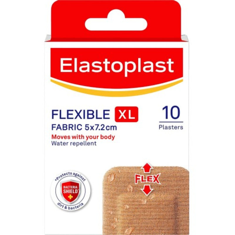Elastoplast Flexible XL Fabric Knee & Elbow 10 Plasters