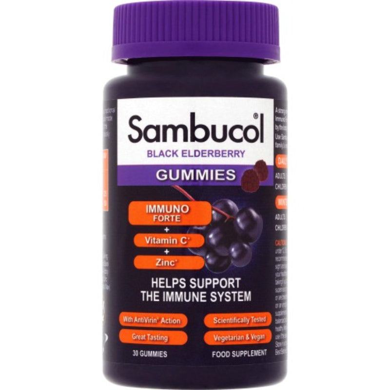 Sambucol Black Elderberry Immuno Forte 30 Gummies