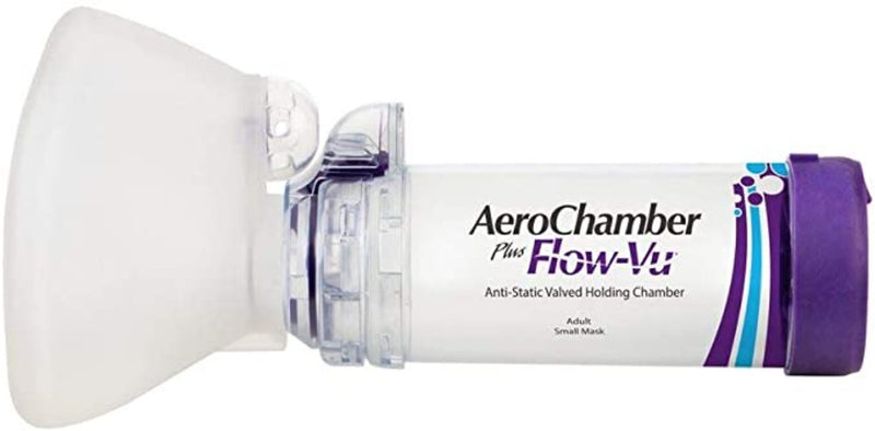 AeroChamber Plus Flow-Vu Anti-Static with Adult Small & Mask
