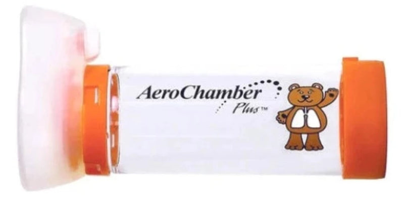 Aerochamber Plus Spacer Device with Infant Mask Orange