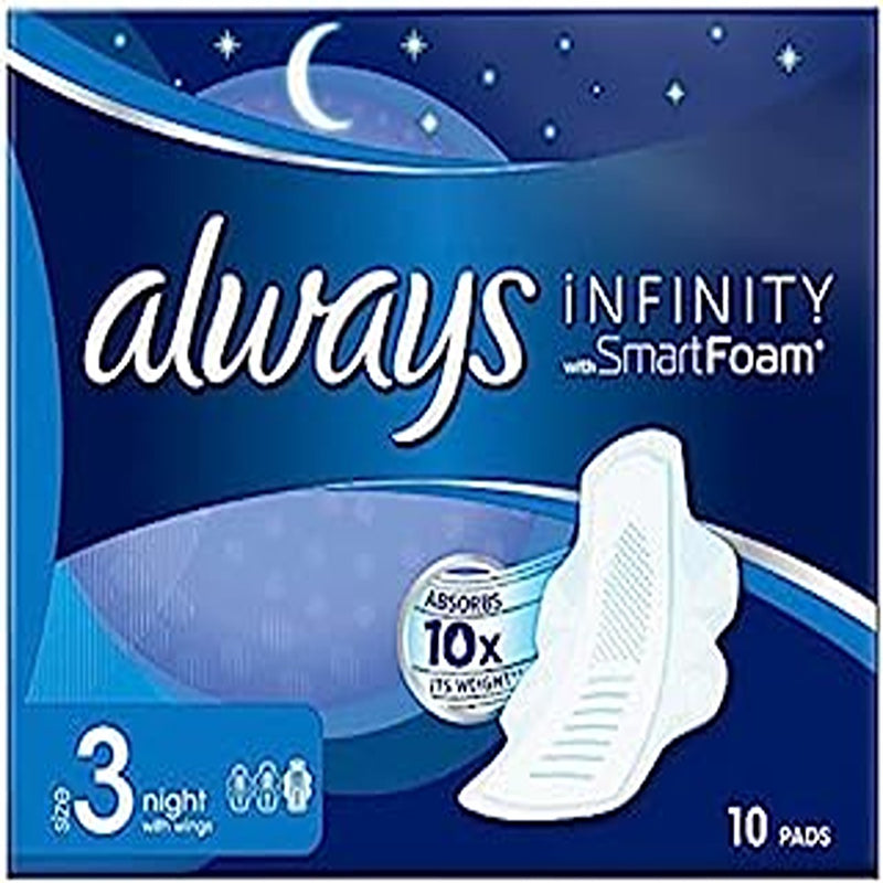 Always Infinity Sanitary Pads Normal Plus with Wings- 10 pads