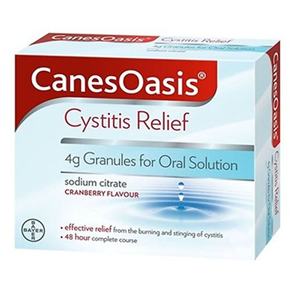 Canesten Canesoasis Cystitis Relief 4G 6 Sachets pharmacysaver