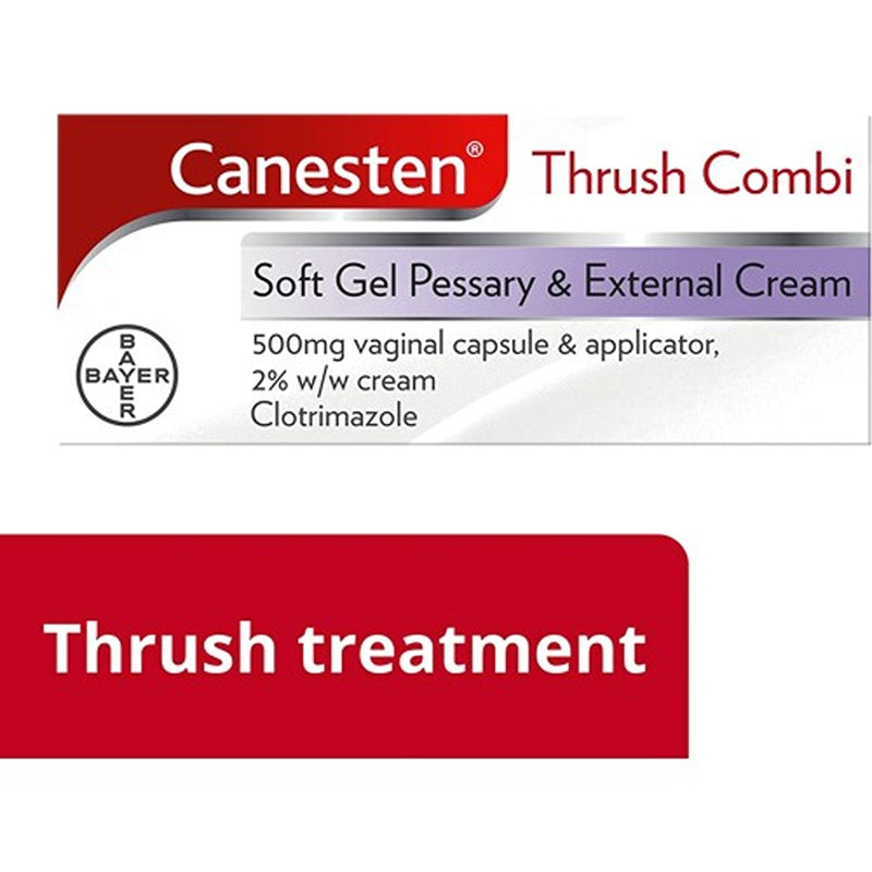 Canesten Thrush Combi Soft Gel Pessary & External Cream 50G