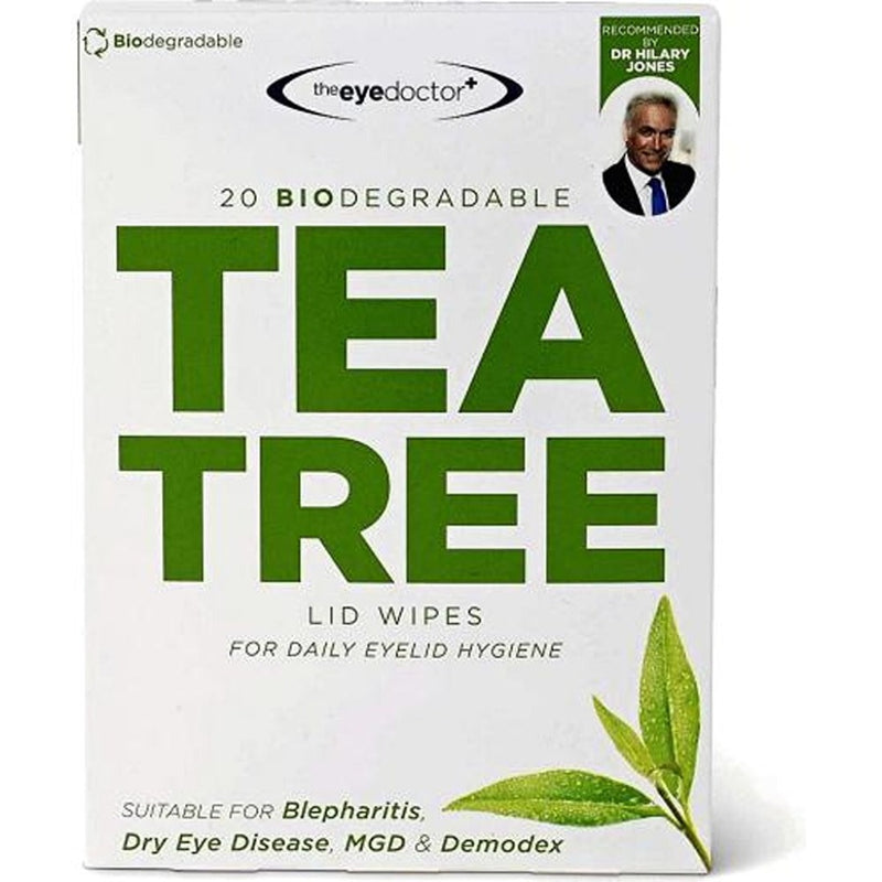 Eye Doctor Tea Tree Oil Eye Lid Wipes 20s