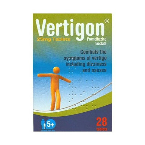Vertigon 25mg Tablets Pack of 28