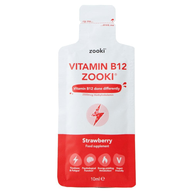 Zooki Vitamin B12 Liposomal B12 Methylcobalamin Strawberry 30 Sachets
