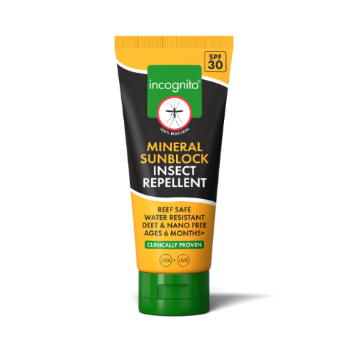 incognito mineral suncream insect repellent SPF30 100ml