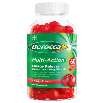 Berocca Multi-Action Cherry Flavour 60 Gummies