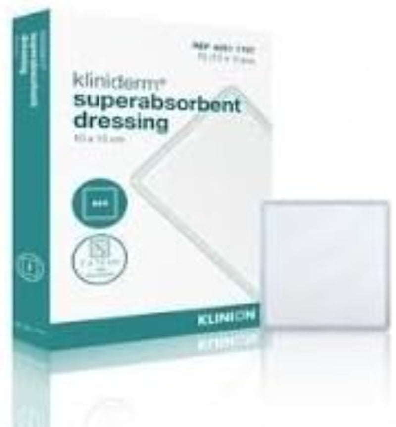 Kliniderm Superabsorbent Dressings - 10 Pieces Per Box