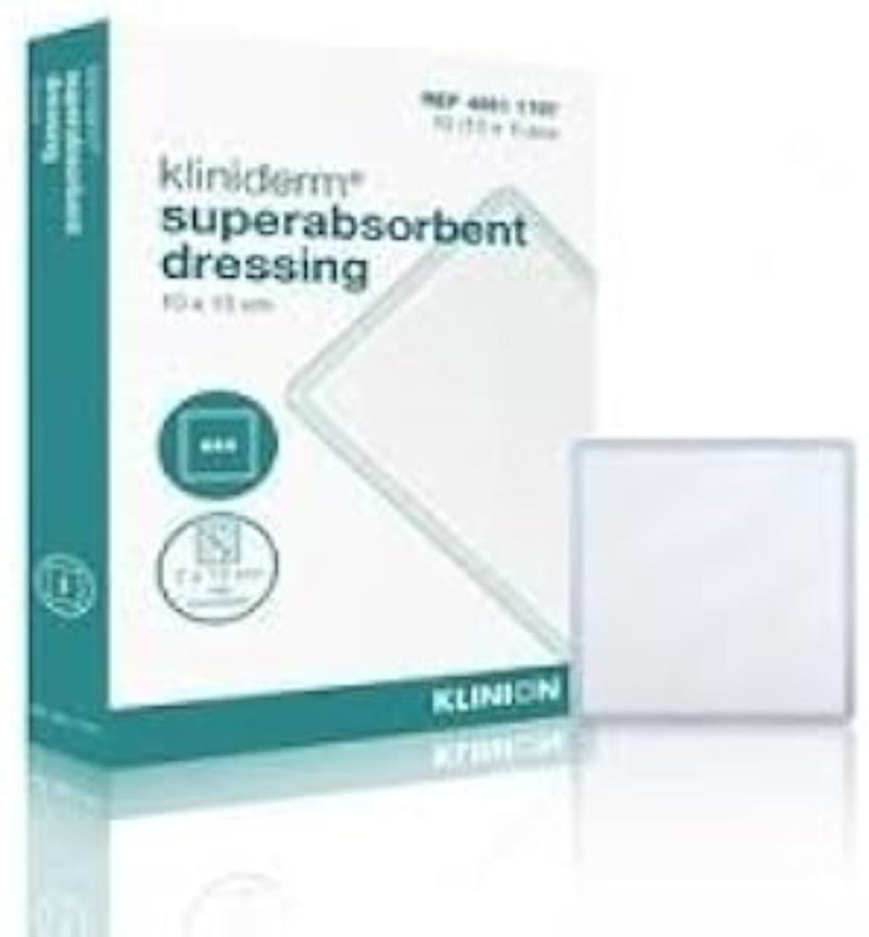Kliniderm Superabsorbent Dressings - 10 Pieces Per Box