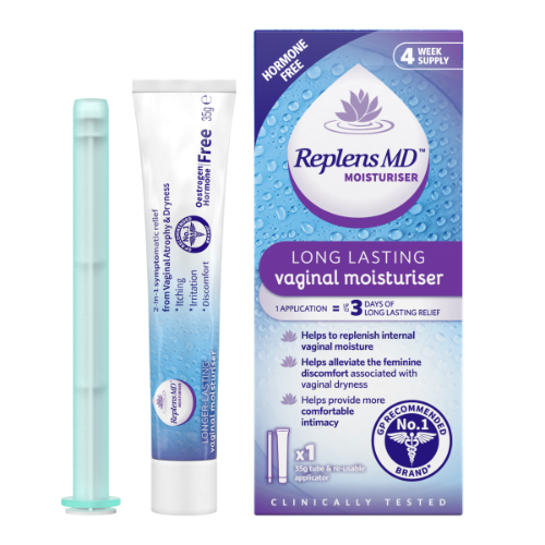 Replens Long Lasting Vaginal Moisturiser 35G Tube & Re-usable Applicator