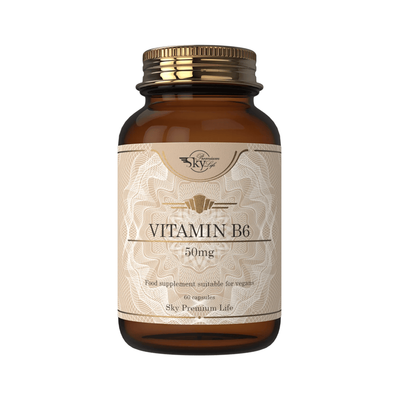 Sky Premium Life Vitamin B6 50mg – 60 Vegan Capsules