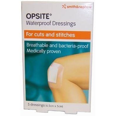 Opsite Waterproof Dressing Pads 6.5cm x5cm Pack of 5 | Pharmacysaver
