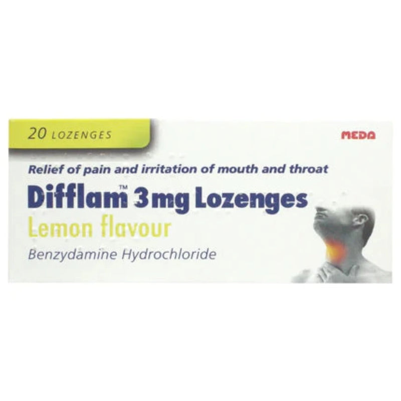 Difflam 3mg Lemon Lozenges Pack of 20