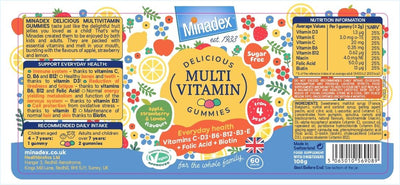 Minadex Multivitamin Gummies - 60 Gummies