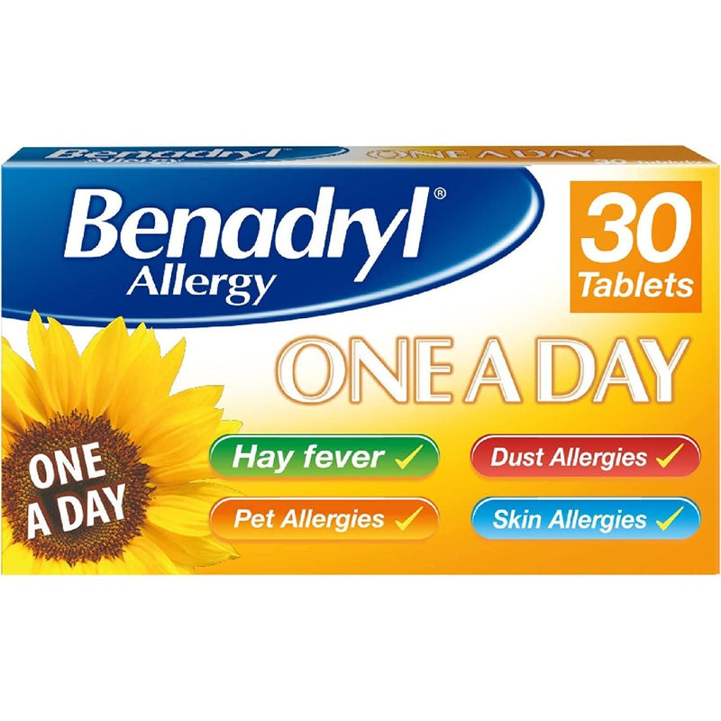 Benadryl Allergy One-A-Day Tablets 10mg 30s