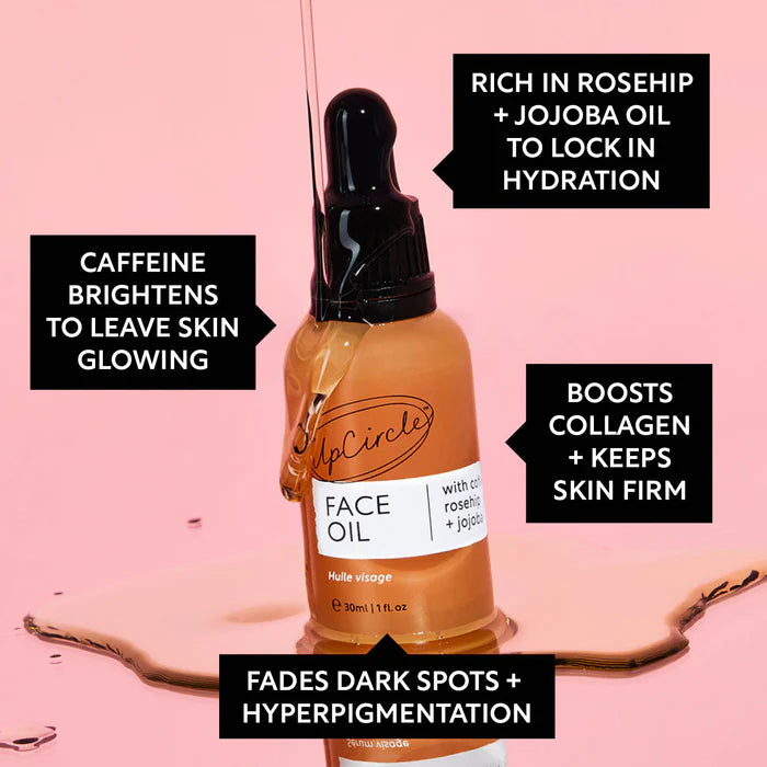 Upcircle Organic Face Oil with Coffee, Rosehip + Jojoba 30ml