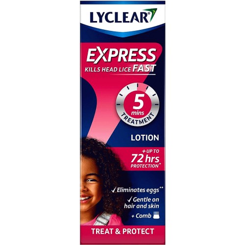 Lyclear Express Treat & Protect Head Lice Lotion 100ML