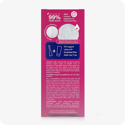 Conceive Plus Fertility Lubricant 8x 4g Pre-Filled Applicators