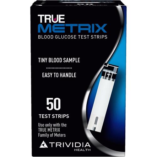 True Metrix Blood Glucose Test Strips Box of 50