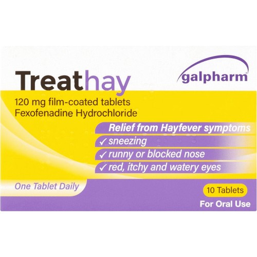Treathay Allergy Relief Tablets 120MG 10 tablets