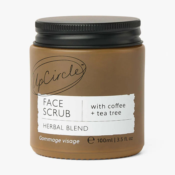 UpCircle Face Scrub with Coffee + Rosehip Oil - Herbal Blend 100ml