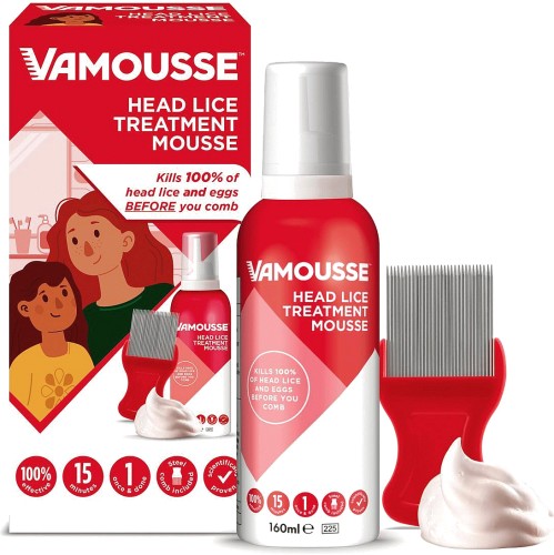 Vamousse Treatment Mousse Head Lice 160ml