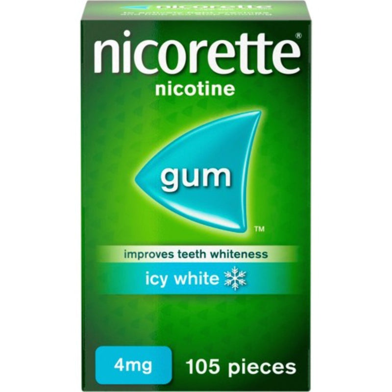 Nicorette Chewing Gum 4mg Icy White 105s