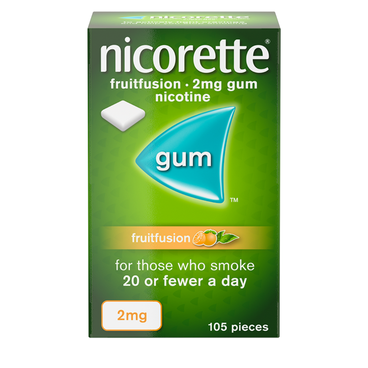 Nicorette Chewing gum 2mg FruitFusion 105s