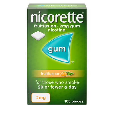 Nicorette Chewing gum 2mg FruitFusion 105s