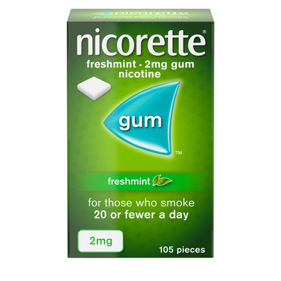 Nicorette Chewing gum 2mg Freshmint 105s
