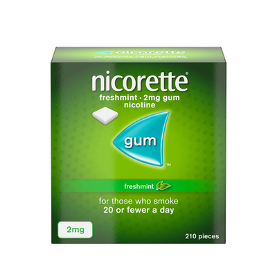 Nicorette Chewing gum 2mg Freshmint 210s