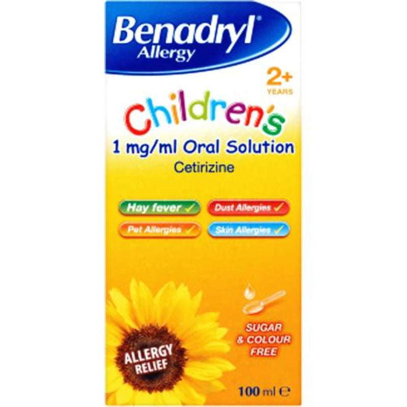 Benadryl Allergy Relief Solution for Children 100ml