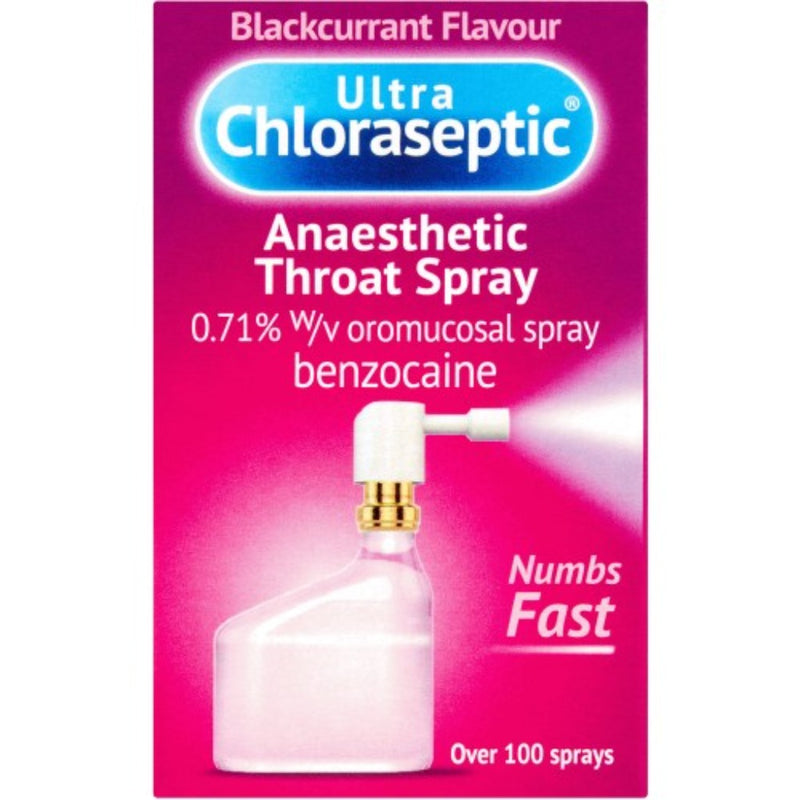 Ultra Chloraseptic Anaesthetic Throat Spray Blackcurrant 15ml