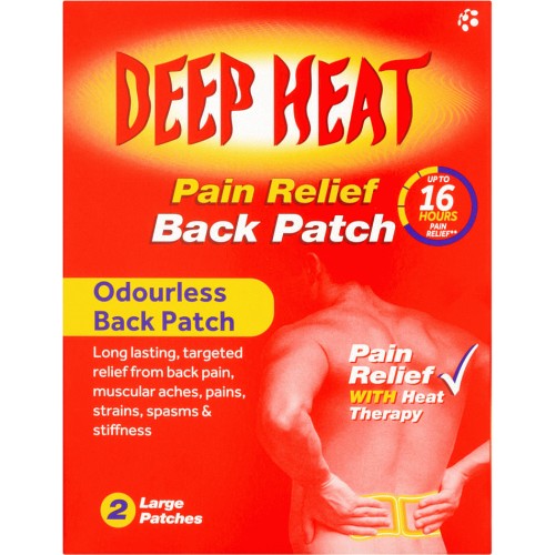 Deep Heat Back Patch Pain Relief 2 Patches