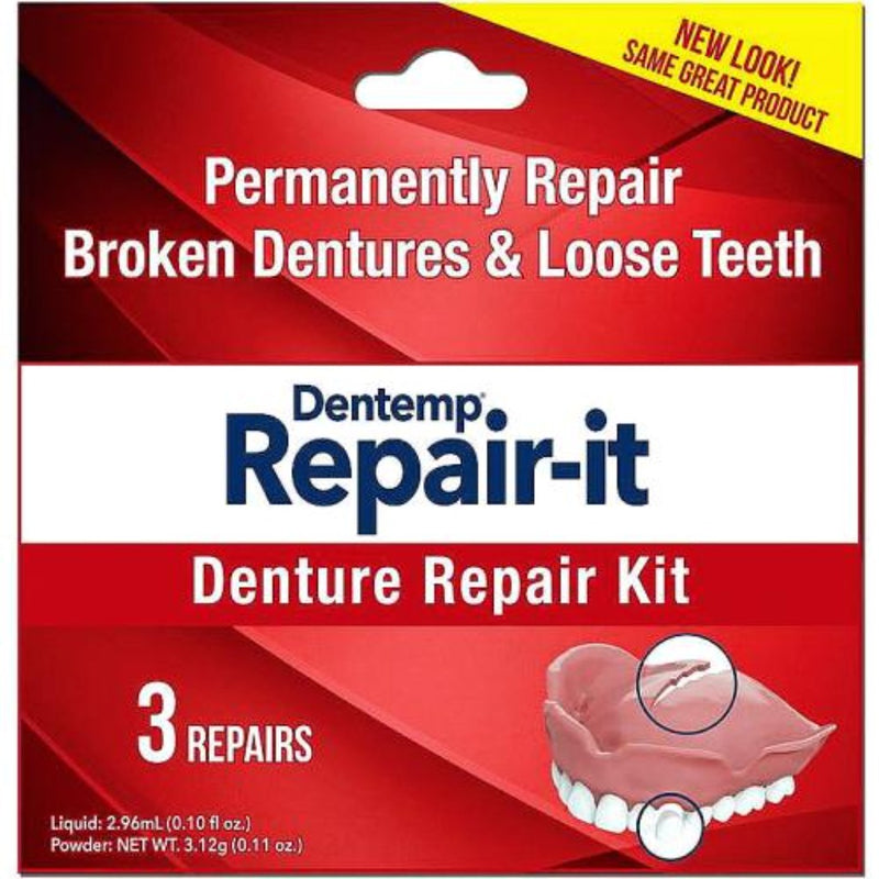 Dentemp Repair It Denture Repair Kit - 3 Repairs