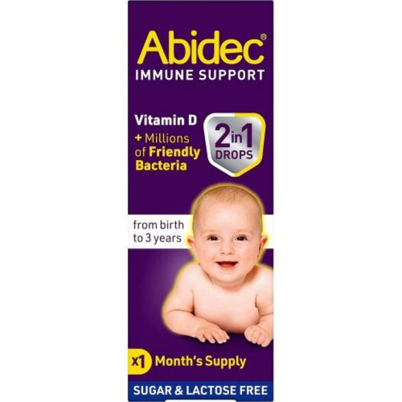 Abidec Immune Support Vitamin D 2 in 1 Drops from Birth to 3 Years 7.5ml
