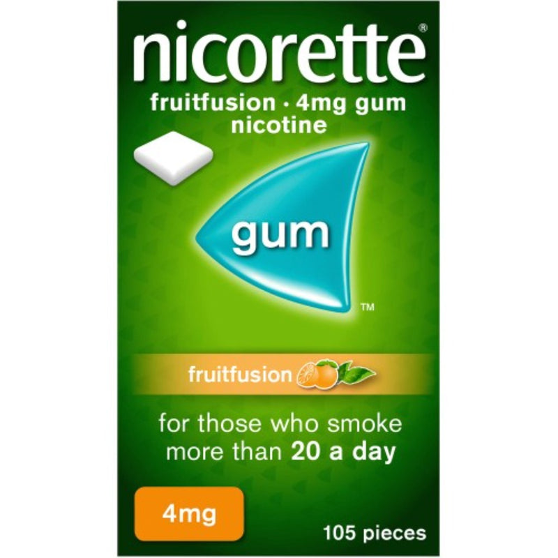 Nicorette Chewing gum 4mg FruitFusion 105s