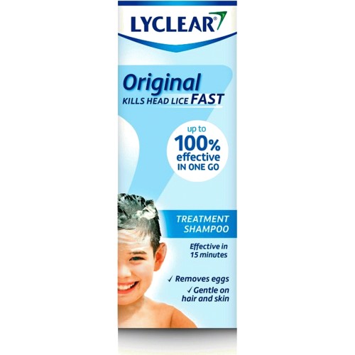 Lyclear Original Head Lice Treatment Shampoo + Comb 200ML