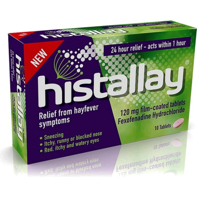 Histallay Fexofenadine 120mg Film Coated Tablets 10 tablets